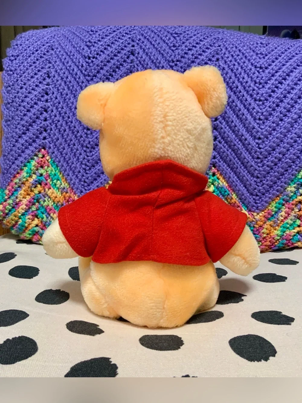 Vintage Disneyland Winnie the Pooh Bear Plush Stuffed Animal Toy Disney World